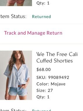We The Free Cali Cuffed Shorties